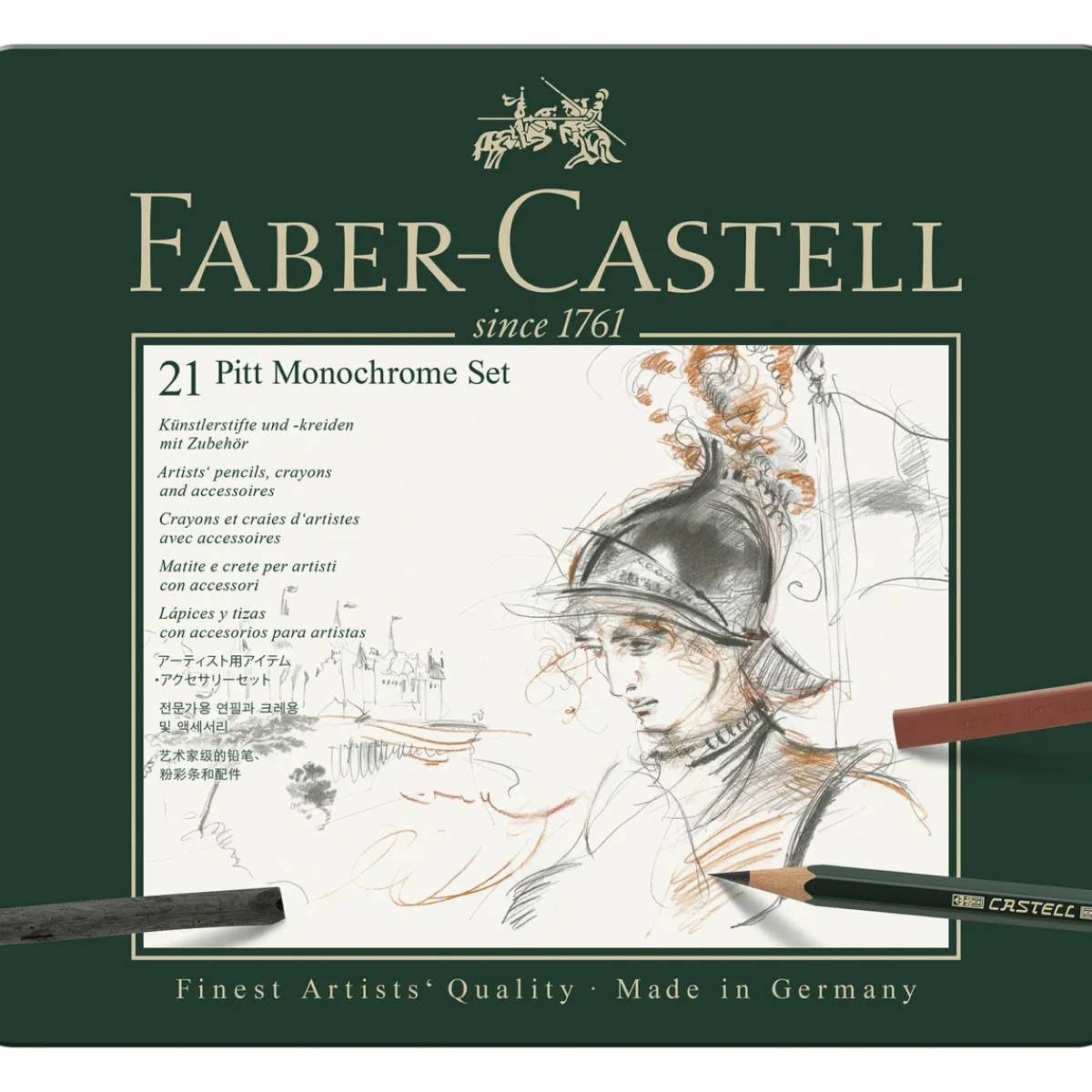 Faber-Castell Pitt Monochrome set 21 st | Blyerts- & Grafitpennor