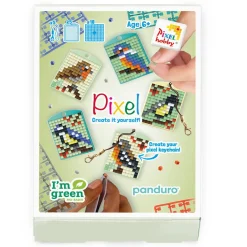 Barn Pixel Hobby Pixelhobby Box Fåglar – 5 nyckelringar à 30×40 mm, 18 pixelplattor och mönsterhäfte