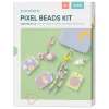 Barn Panduro Hobby Pixelhobby DIY-kit Pixel Beads, pixla & pyssla 3 tokigt söta nyckelringar eller mobilsmycken!