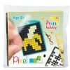 Barn Pixel Hobby Pixelhobby Mini-kit banan – med nyckelring 30×40 mm & 3×144 pixlar