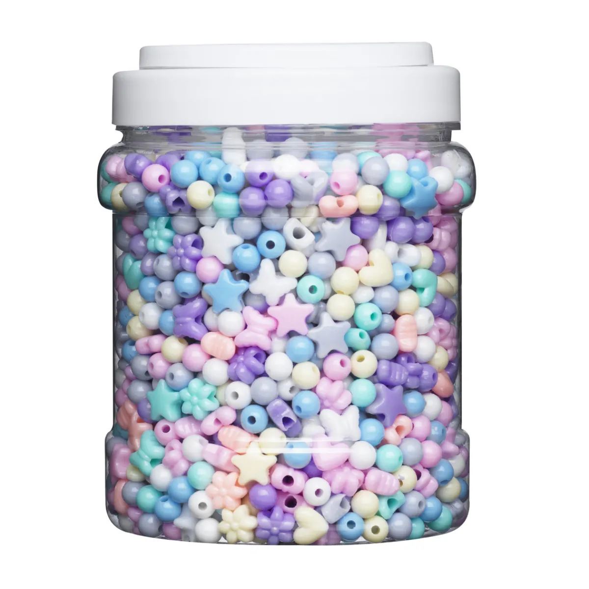 Barn Panduro Hobby Plastpärlor pastellmix 450g
