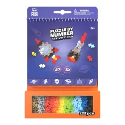 Plus-Plus aktivitets-kit Space – 125 bitar, mönsterblock + praktisk förpackning! | Barn Byggleksaker