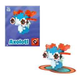 Barn Plus-Plus Pets Artsy Axolotl, kit med 39 bitar som blir en blå axolotl!