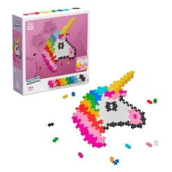 Plus-Plus Puzzle by number unicorn – pussla en vacker enhörning, 250 bitar | Barn Byggleksaker