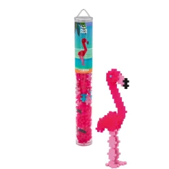 Barn Plus-Plus Tube Flamingo, tub med 100 bitar som blir en fin flamingo!