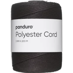 Panduro Hobby Polyestersnöre 200 meter, Ø3 mm, mörkbrun