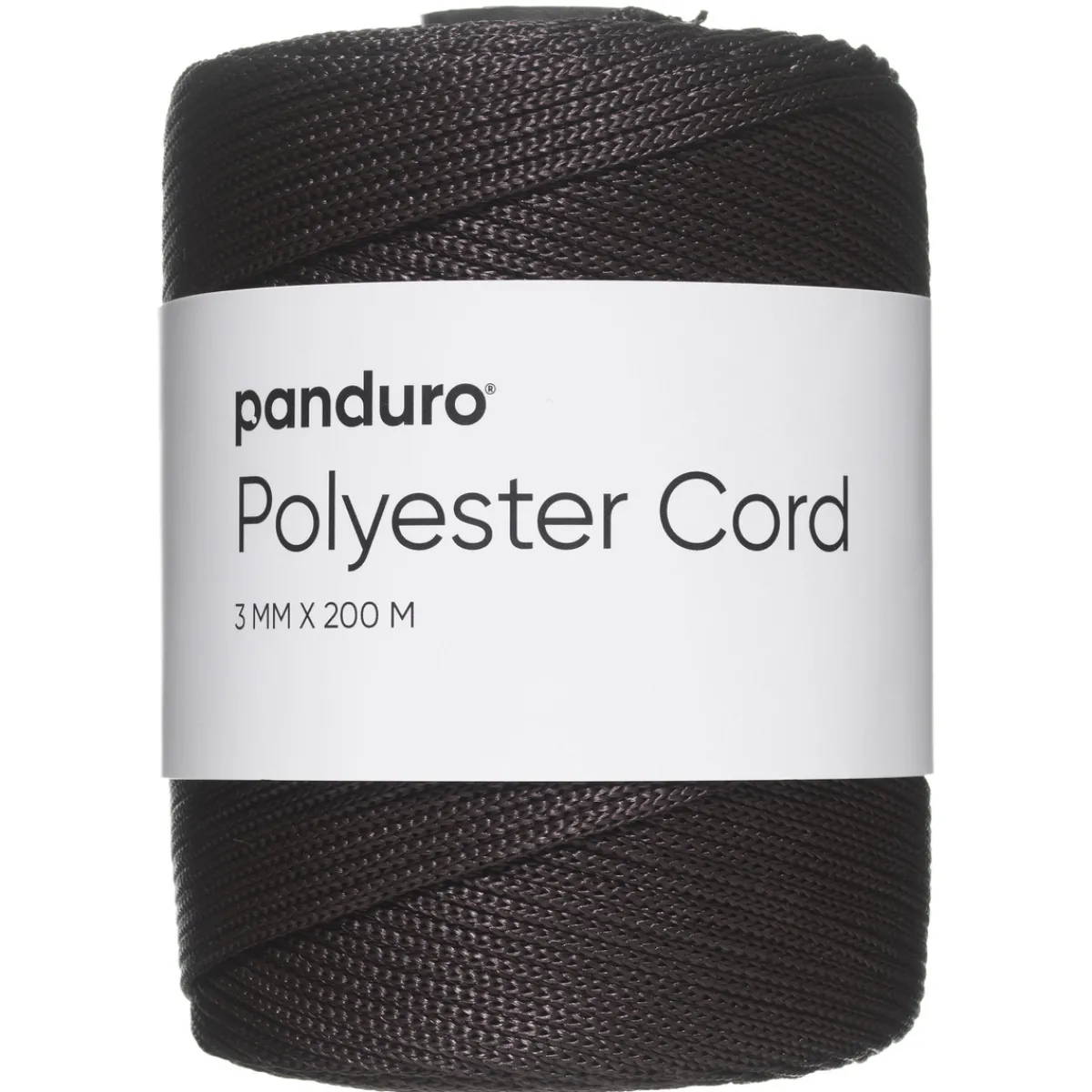 Panduro Hobby Polyestersnöre 200 meter, Ø3 mm, mörkbrun