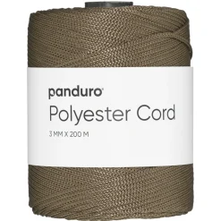 Panduro Hobby Polyestersnöre 200 meter, Ø3 mm, taupe | Snören & Snoddar