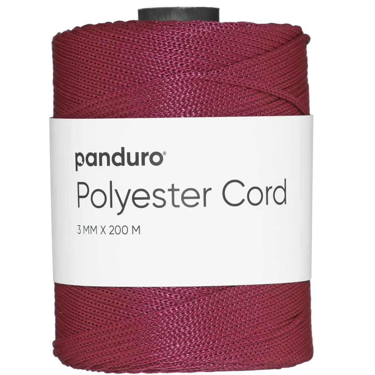 Panduro Hobby Polyestersnöre 200 meter, Ø3 mm, vinröd