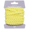 Panduro Hobby Pompom-band dekorband gul, 4 m långt och 10 mm brett | Polyester