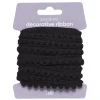 Panduro Hobby Pompom-band dekorband svart, 4 m långt och 10 mm brett | Polyester