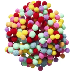 Panduro Hobby Pom Pom mix pastellfärger mini, Ø5–7 mm, 400 st.