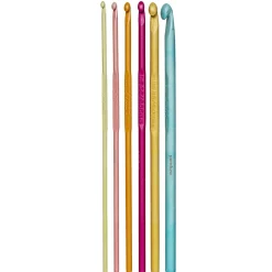 Pony yarn accessories Pony färgade virknålar 6-pack