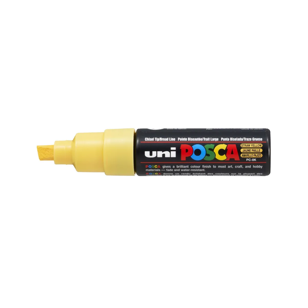 Posca PC-8K Straw Yellow 38 (8 mm broad tip / chisel) | Tuschpennor & Markers
