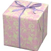 Panduro Design Presentpapper på rulle 10 m × 57 cm – bubblegum swirly haze
