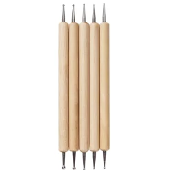 Kreatima Präglingsverktyg och lerverktyg av metall, 5-pack, längd 13 cm