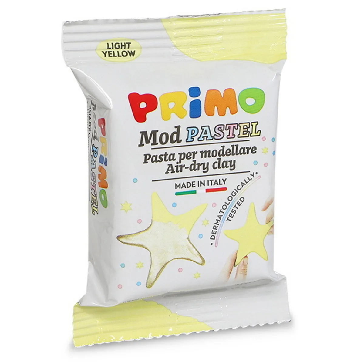Barn Primo lufttorkande lera, pastellgul 250 g
