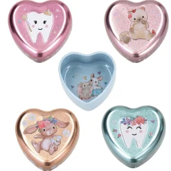 TOPModel Princess Mimi mjölktandsask, liten hjärtformad ask för småsaker, 4,8×4,9 cm. Pris per styck, säljs assorterat online | Barn Småsaker