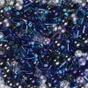 Panduro Jewellery Pärlmix glas blå 120 g | Glaspärlor