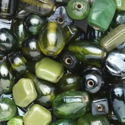 Panduro Jewellery Pärlmix glas gröna nyanser | Glaspärlor