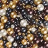 Panduro Jewellery Pärlmix glas guld/brun 130 g