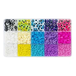 Panduro Jewellery Pärlmix med ögonpärlor, heishi-pärlor och rocaillespärlor