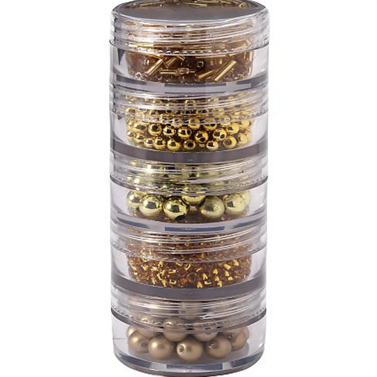 Panduro Jewellery Pärlmix 5 nyanser guld | Glaspärlor