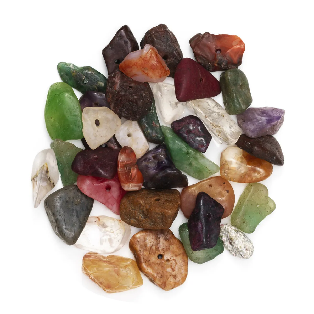 Panduro Jewellery Pärlmix sten färgmix oslipade