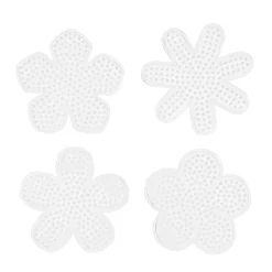 Barn Panduro Iron Beads Pärlplatta Midi blommor 4-pack Ø10 cm, små blommor – för våra rörpärlor som är Ø5 mm