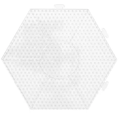Barn Panduro Iron Beads Pärlplatta Midi hexagon, 15,5×13,5 cm – för våra rörpärlor som är Ø5 mm