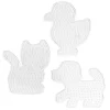 Barn Panduro Iron Beads Pärlplatta Midi 3-pack – hund, katt & kyckling – för våra rörpärlor som är Ø5 mm