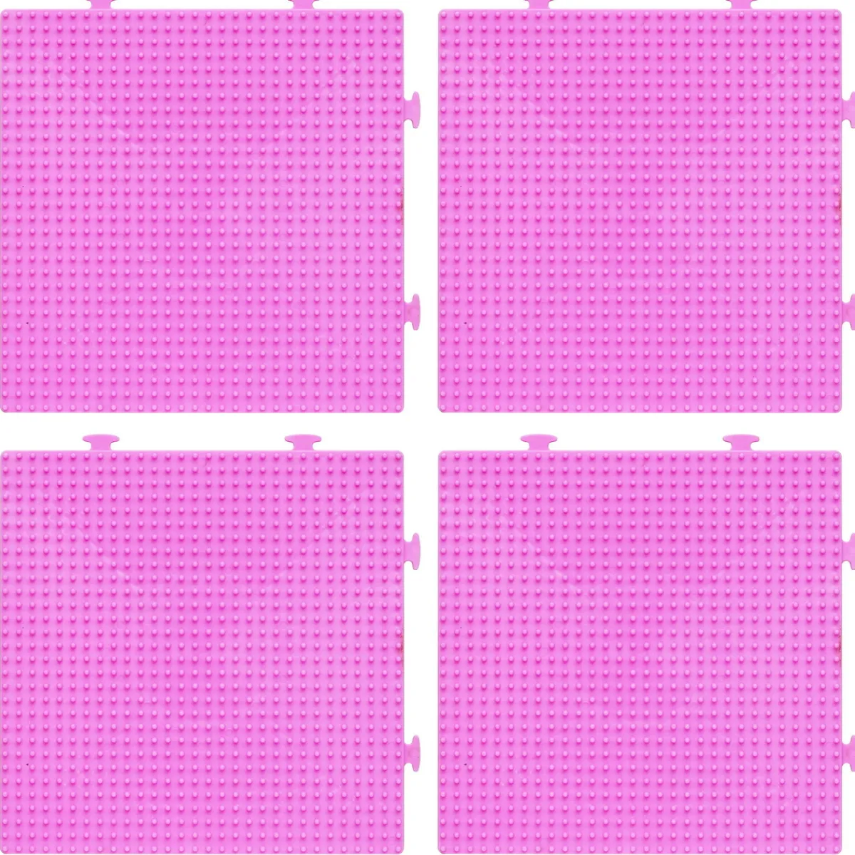 Barn Panduro Iron Beads Pärlplatta Midi 4-pack rosa kvadrater, byggbara, 15×15 cm – för våra rörpärlor som är Ø5 mm