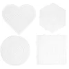 Panduro Iron Beads Pärlplatta Midi 4-pack – stora plattor: hjärta, kvadrat, hexagon & cirkel – för Ø5 mm rörpärlor | Barn Rörpärlor Midi
