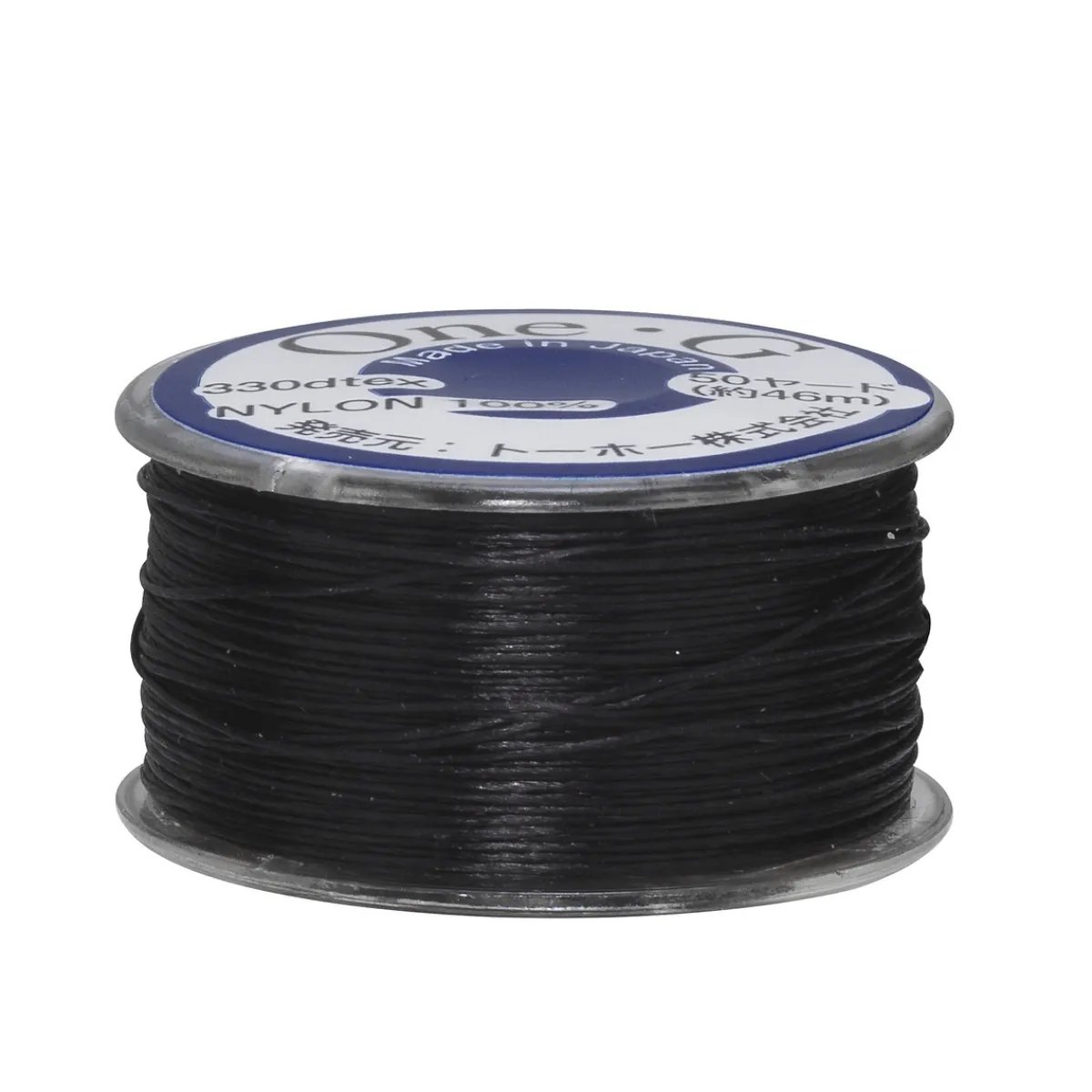 TOHO Beads Japan Pärltråd TOHO svart, 46 meter – 0,2 millimeter i diameter