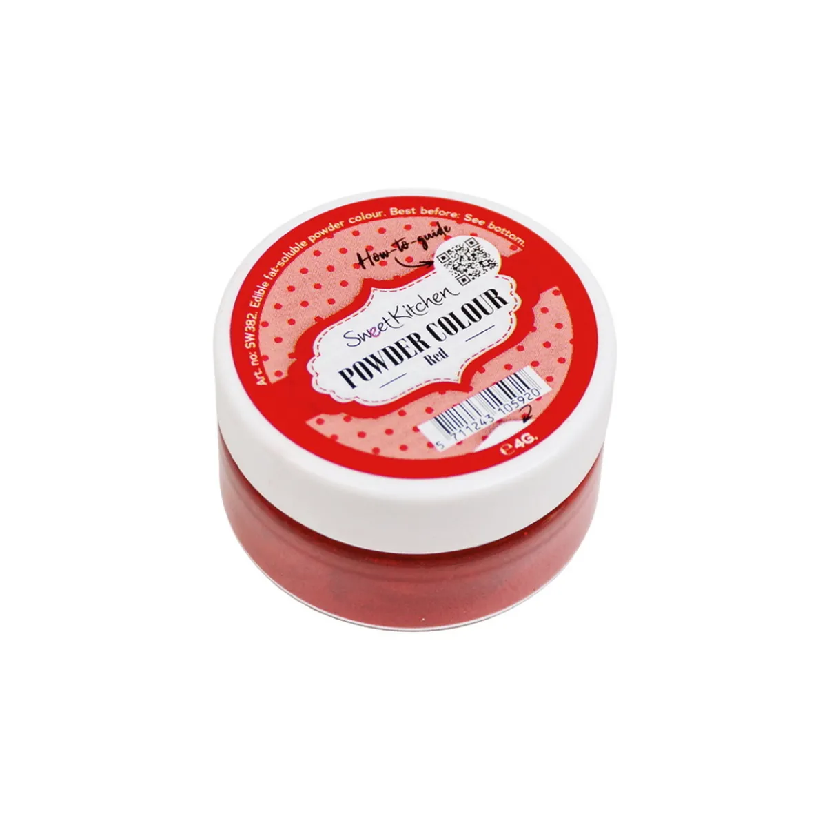 Sweet Kitchen Pulverfärg, livsmedelsfärg röd, 4 gram