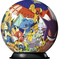 Barn Pokemon Pussel Pokémon 3D pusselboll, ett helt runt pussel som blir 12,9 cm i diameter
