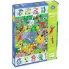 Djeco Pussel 1 to 10 Jungle, matematik + barnpussel med 54 bitar, 52×70 cm | Barn Barnpussel