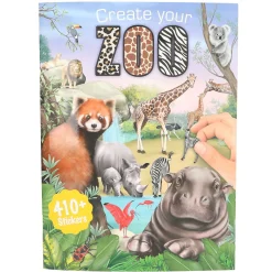 Barn TOPModel Pysselbok Create your zoo, massor av fina djur! 22×30 cm, 24 sidor +410 stickers