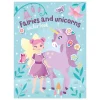 Panduro Hobby Pysselbok stickers – Älvor & enhörningar! 21×28 cm, 8 färgglada motiv + 4 sidor stickers | Barn Målar- & Pysselböcker