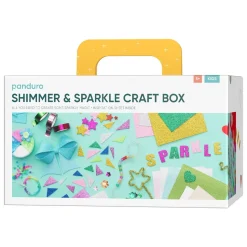 Panduro Hobby Pyssellåda Shimmer & Sparkle, en underbar låda fylld med allt som glittrar & gnistrar! | Barn Pyssellådor