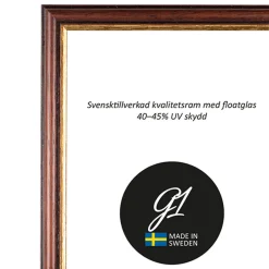 G1 Galleriet Ram 7A Brun smal 21x29,7cm A4 | Ramar