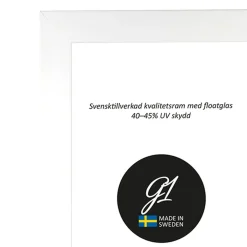 G1 Galleriet Ram 6A vit högblank 21x29,7cm | Ramar