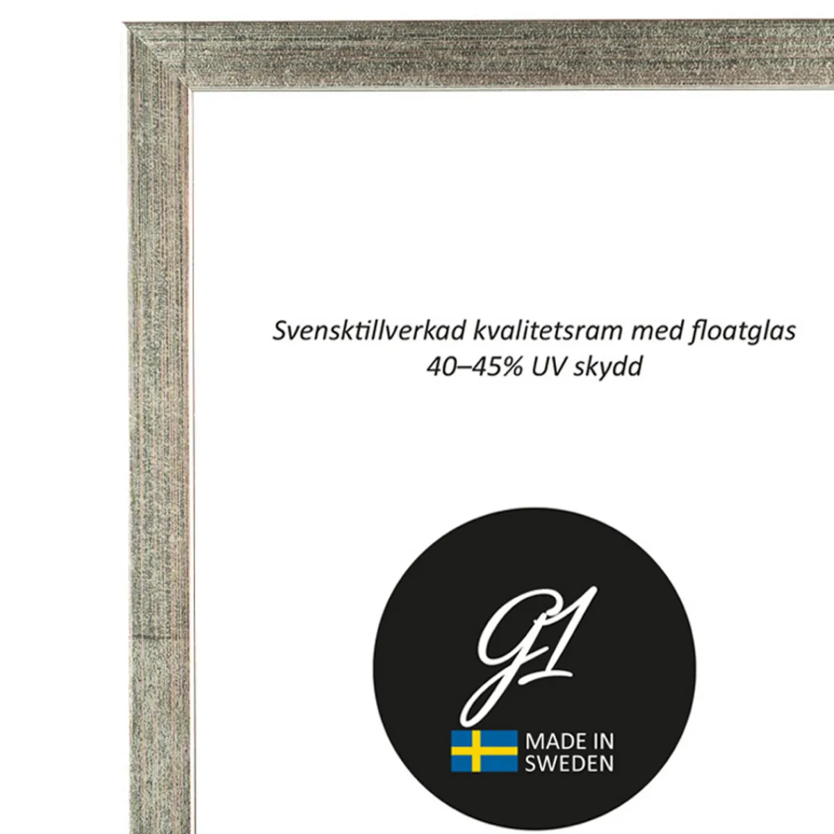 G1 Galleriet Ram 2B silver 10x15cm | Ramar