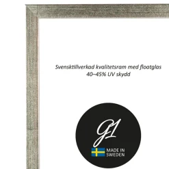 G1 Galleriet Ram 2B silver 30x40cm | Ramar