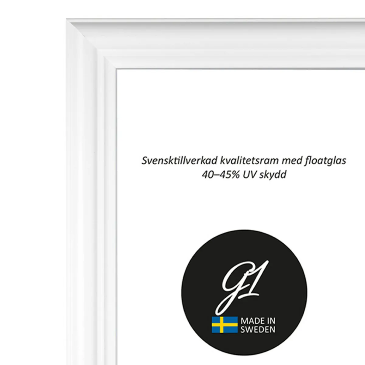 G1 Galleriet Ram 8B Vit 24x30cm | Ramar