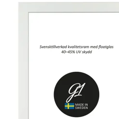 G1 Galleriet Ram 2D Vit 30x30cm