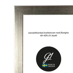 G1 Galleriet Ram 6H silver 60x80cm