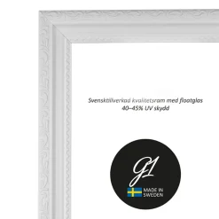 G1 Galleriet Ram Vit Ornament 21x29,7cm A4
