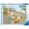 Barn Ravensburger pussel – Beach Garden Cafe. 1000 bitar, 70×50 cm.