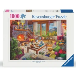 Ravensburger pussel – Cozy Cabin. 1000 bitar, 70×50 cm. | Barn Pussel